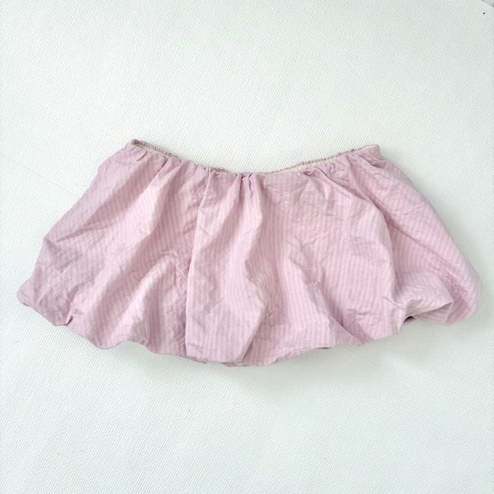 Kimchi Blue Skirt Striped Bubble Mini Size Medium Pink
